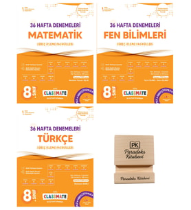 Okyanus LGS 8. Sınıf Classmate Matematik Fen ve Türkçe 36 Hafta Deneme 3lü Set+ Telefon Standı