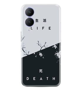 Vivo Y17s Kılıf Resimli Desenli Baskılı Silikon Life And Death 1339