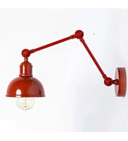 RİOLİGHT MODERN,VİNTAGE,RUSTİK BORDO 1XE27 DUYLU METAL HAREKETLİ BAŞLIK AKROBAT DUVAR APLİK