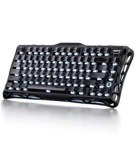 GravaStar Mercury K1 RGB Kablosuz Mekanik Gaming Klavye, İngilizce Q, Stealth Black