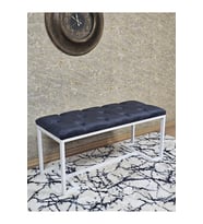 Beyaz Boyalı - L - Ayaklı 100 cm x 38 cm Oturak - Bench - Makyaj Taburesi - Makyaj Oturak Füme Renk 100 x 40 Boyut/Ebat (Çok Renkli)