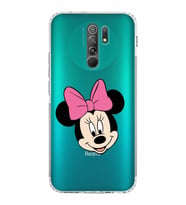 Xiaomi Redmi 9  Kamera Korumalı Kapak Minnie Mouse Tasarımlı Şeffaf  Kılıf