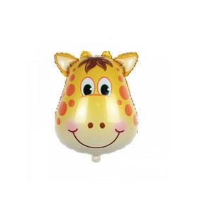 zürafa folyo balon safari hayvan