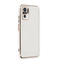 Microsonic Xiaomi Redmi Note 10S Kılıf Olive Plated Beyaz