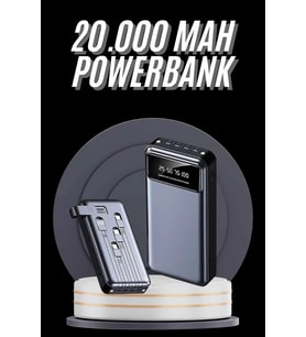Hızlı Şarj Özellikli 20.000 Mah Dijital Göstergeli Usb Girişli Android Ve İos Uyumlu Powerbank