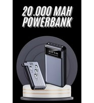 Hızlı Şarj Özellikli 20.000 Mah Dijital Göstergeli Usb Girişli Android Ve İos Uyumlu Powerbank
