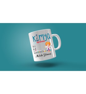 Kimya Öğretmeni Özel Hediye Kupa Bardak Tasarımı 8