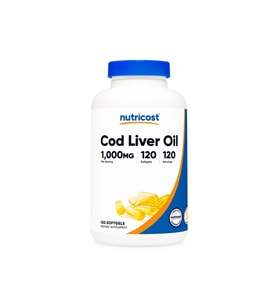 Cod Liver Oil 1000 mg (120 Softgel) - Morina Balığı Karaciğer Yağı (Omega-3, A & D3 Vitamini)