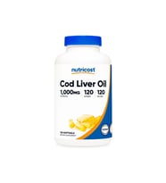 Cod Liver Oil 1000 mg (120 Softgel) - Morina Balığı Karaciğer Yağı (Omega-3, A & D3 Vitamini)
