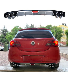 Opel Corsa E Difüzör Arka Tampon Eki 4 Egzoz Çıkışlı