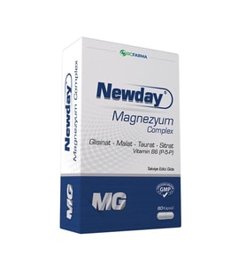 Newday Magnezyum Complex Vitamin B6, 60 Kapsül