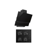 LUXELL 2 Lİ PLATİNUM ANKASTRE SET(OC88 SİYAH OCAK / DA 835 SİYAH DAVLUMBAZ)