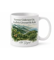 Giresunlu Gurbetçiye Yeşil Memleket Kupa Bardak Giresun Hediye