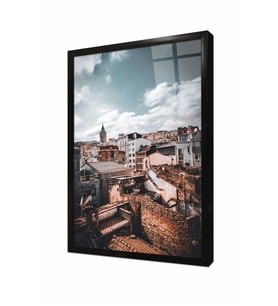 Tablosan Galata Kulesi İstanbul Çerçeveli Cam Tablo
