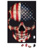 Skull Usa Puzzle 240 Parça Yapboz
