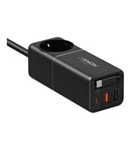 Xenon Smart Masaüstü Priz Hızlı Şarj İstasyonu  75W GaN, 4000W AC, Dahili USB-C Kablo, 3x USB, PD P (A.Siyah)