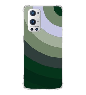 PrintiFy OnePlus 9 Pro Uyumlu Köşe Korumalı Renk Cümbüşü C Tasarımlı Şeffaf Silikon Kılıf