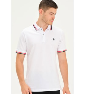 T8594 DEWBERRY ERKEK T-SHIRT-BEYAZ