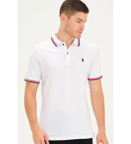 T8594 DEWBERRY ERKEK T-SHIRT-BEYAZ