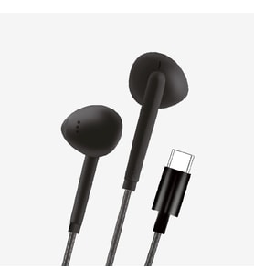 H36 Mikrofon Kulak İçi Type-C Kablolu Kulaklık (Siyah)
