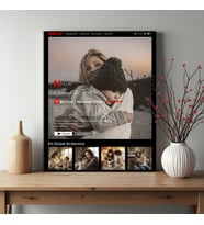 Netflix Tasarımlı  Kişiye Özel Kişileştirilebilir Fotoğraflı Anne Tasarımlı Ahşap Tablo