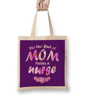 The Best Kind Of Mom Raises A Nurse 01 Bez Çanta Uzun Saplı