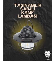 Kamp ve Bahçe İçin Retro LED Fener – Sıcak Işık Uzun Ömürlü Batarya