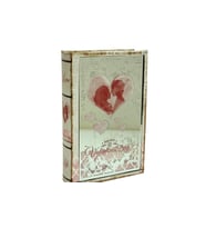 Kutu Kitap Aynalı Valentine Dekoratif Hediyelik