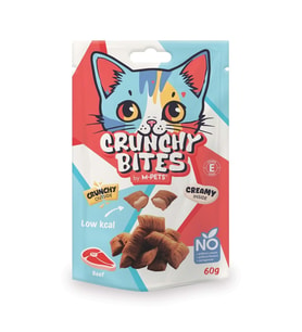 M-Pets Crunchy Bıtes Biftekli Kedi Ödülü 60gr