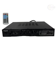 Rose FR-9180B 2x150 Watt Stereo Anfi Ekolu, Loud, Mp3, Bluetooth, SD Kart 2 Mikrofon Girişli Kumandalı