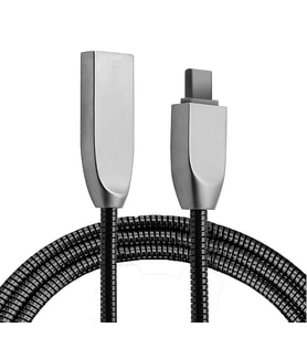 Northcity Ally Usb Type-C Zinc Alloy Dayanıklı 24 A Metal Usb Kablo-(5775)
