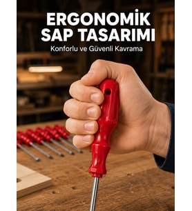 Northcity Çelik 7'li Tornavida Seti - Ergonomik Sap & Manyetik Uçlar ile Profesyonel Güç