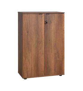 Adore Mobilya Rio 3 Raflı Kapaklı Kitaplık-Koyu Ceviz(Oslo Ceviz) 72x109x34 cm (GxYxD)