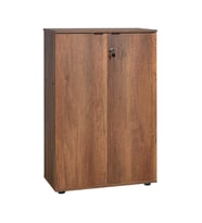 Adore Mobilya Rio 3 Raflı Kapaklı Kitaplık-Koyu Ceviz(Oslo Ceviz) 72x109x34 cm (GxYxD)