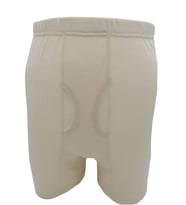 UYGUR %75 Yün Erkek Boxer Kısa Don (Beyaz)