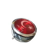 Northcity Türk Bayraklı El Aynası St00162 – 7 cm Kompakt ve Şık Aksesuar