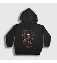Presmono Unisex Çocuk Siyah Drama K Pop Aespa Kapüşonlu Sweatshirt 480168tt