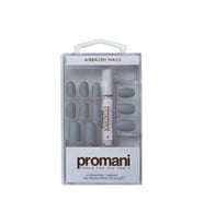 Promani Mat Gri Takma Tırnak Kiti pr5673