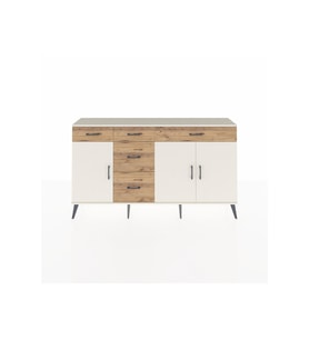 Arges Konsol 2 Raflı 5 Çekmeceli 3 Kapaklı 176x30x99 Aytaşı-Aytaşı/Çam