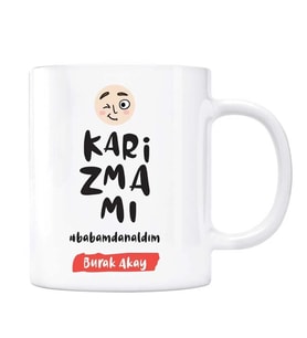 Kişiye Özel İsimli Baba Kupa Karizmamı Babamdan Aldım