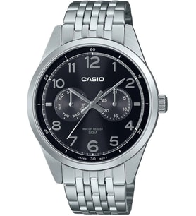 CASIO MTP-E340D-1AVDF ÇELİK ERKEK KOL SAATİ (Siyah)