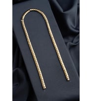 Hematit Doğal Taş Parlak Antik Sarı Rondela Kesim 6x4mm Dizi [AA]