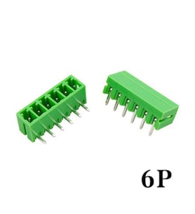 Geçmeli Klemens 6 Pin 3.81mm Erkek 90 Derece