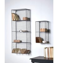 Metal Duvar Rafı Dekoratif Kitaplık 2 ‘li Set WD260