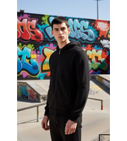 Erkek Bisiklet Yaka Standart Kol Dokulu Fermuarlı Sweatshirt Fonksiyonel Dayanıklı Estetik