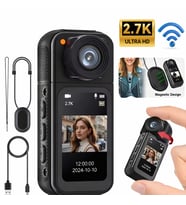2.7K Ultra HD Mini Aksiyon Kamera Manyetik Tasarım Döner Lens Wi-Fi Uygulama Destekli
