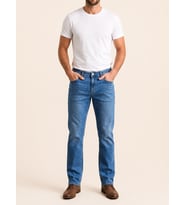 71991F-73604 ERKEK STRAIGHT FIT MID RISE DENİM PANTOLON 71991F-73604