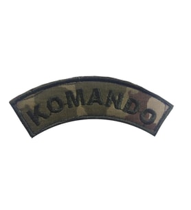 Single Sword Komando Yazılı Nakış Patch - Peç