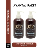 Amonyaksız Vişne Kızılı Renkli Saç Boyası 250 Ml x2 Adet Kokusuz Su Bazlı Cherry Red Hair Dye
