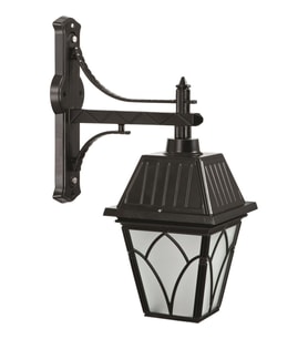 AVONNI BAP-68038-BSY-M1-OP Siyah Boyalı Dış Mekan Aydınlatma E27 Aluminyum Cam 40x23cm
